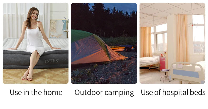 matelas gonflable 2 place +pompe electrique integrée