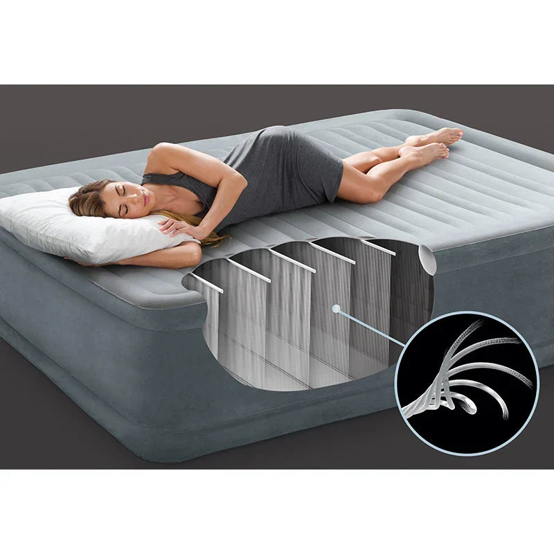 matelas gonflable 2 place +pompe electrique integrée
