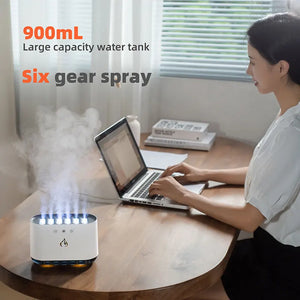 Humidificateur d'Air LED avec Aromathérapie