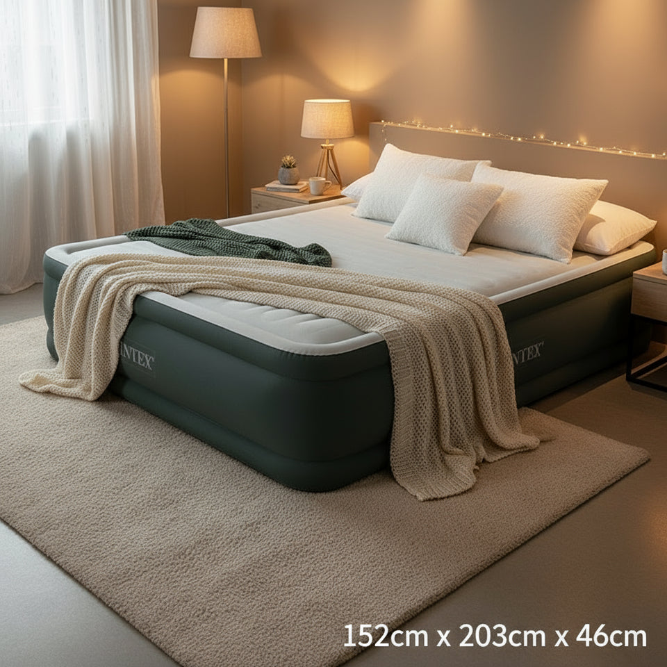 matelas gonflable 2 place +pompe electrique integrée