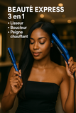 Coiffeuse Pro 3 en 1 – Lisseur, Boucleur, Peigne