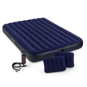 Matelas gonflable 2 places 2 oreillets + pompe manuel