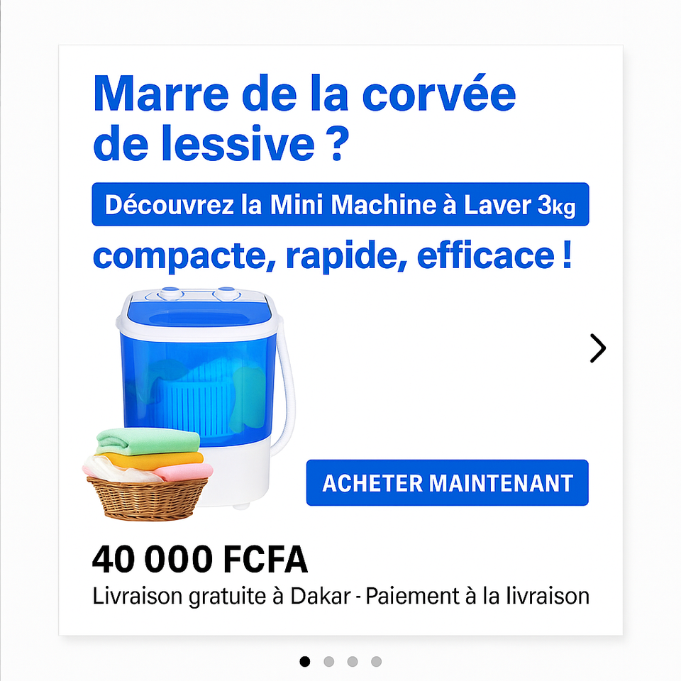 Mini Machine à Laver Multifonction