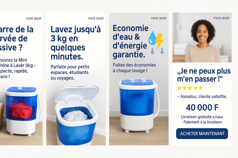 Mini Machine à Laver Multifonction